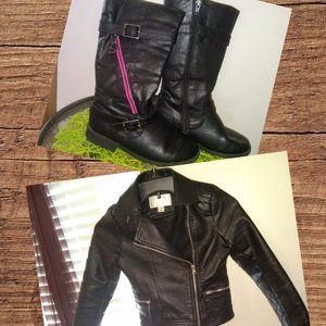Xhilaration jacket for girl and boots